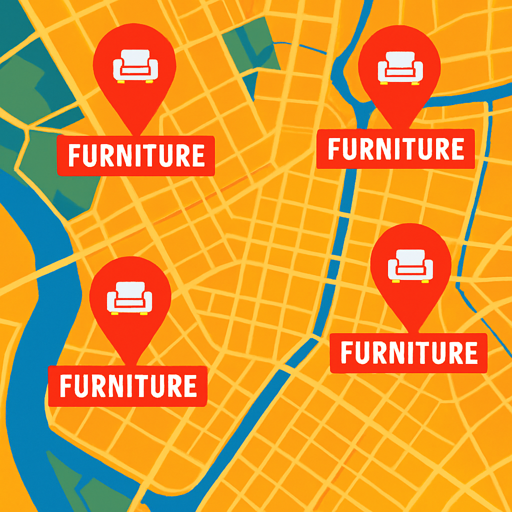 Map of our physical locations