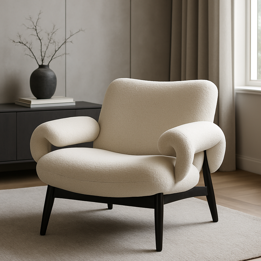 Stylish lounge chair with a modern design